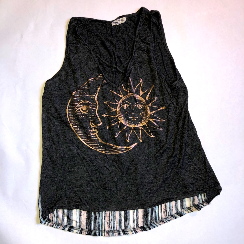 About A Girl Sun and Moon Blouse